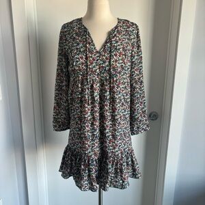 NWT J. Crew Relaxed Printed Dress in Multicolor Floral Size XS NEW